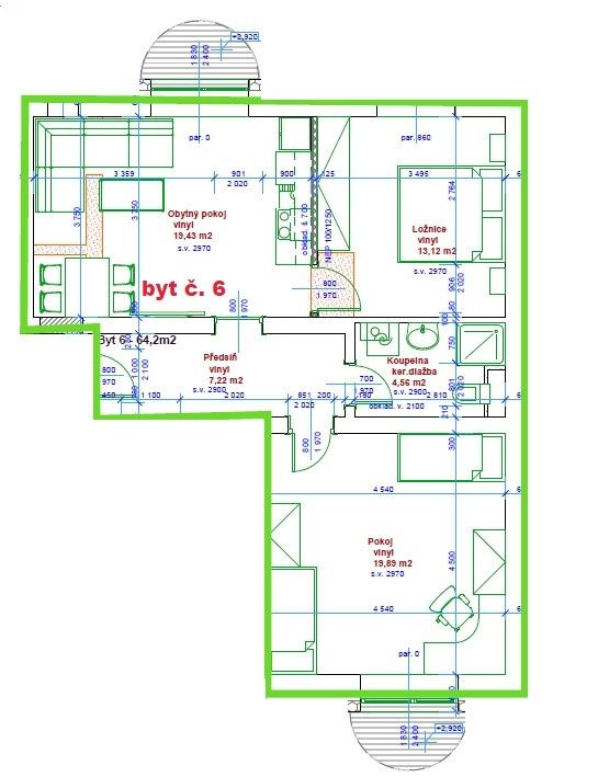 Pronájem, Byt 3+kk, Mariánské Lázně