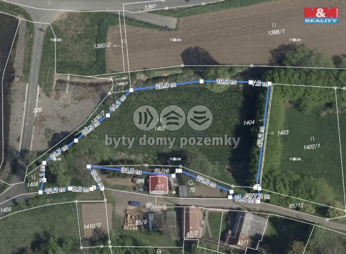 Prodej, Pozemek k bydlení, Sendražice