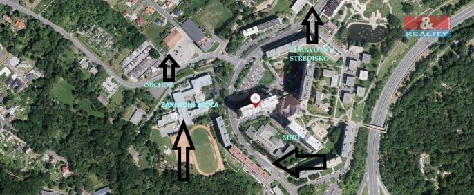 Prodej, Byt 1+kk, Chomutov