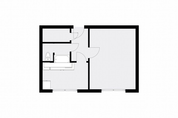 Pronájem, Byt 1+1, Smiřice