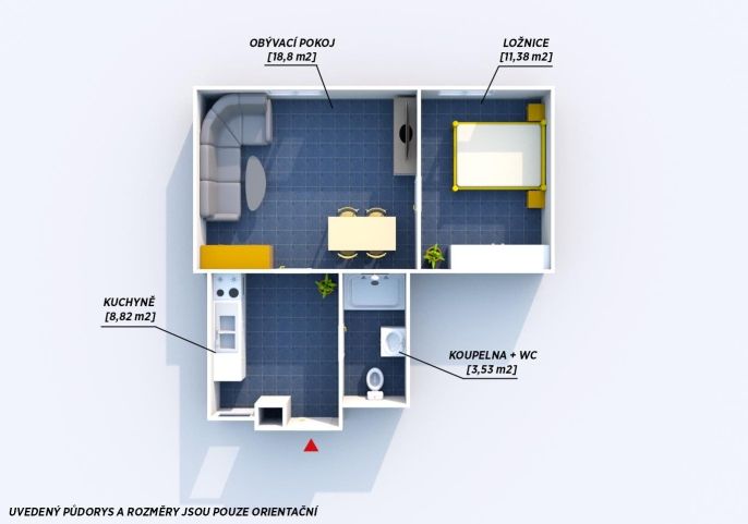 Pronájem, Byt 2+1, Chotěšov