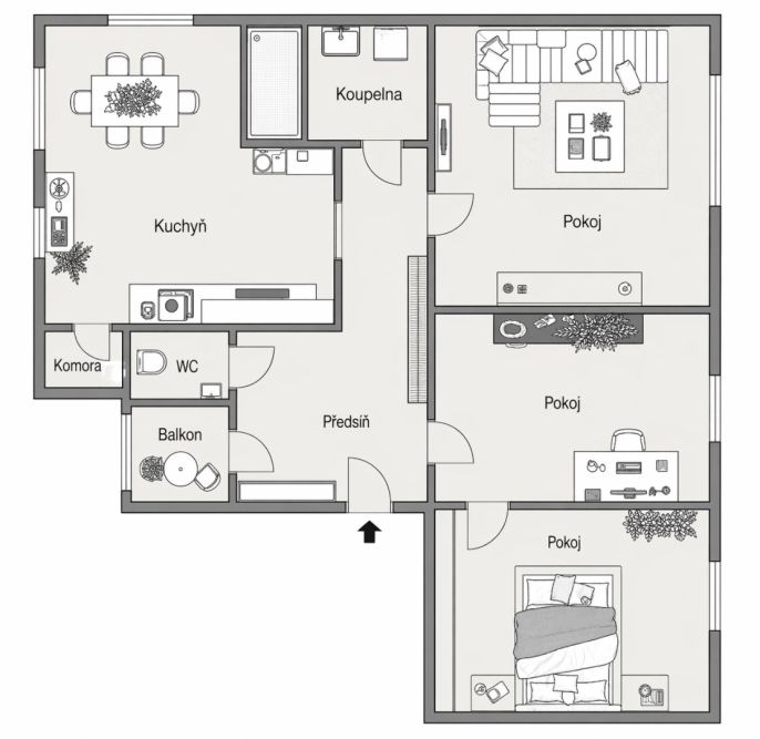 Prodej, Byt 3+1, Ostrava