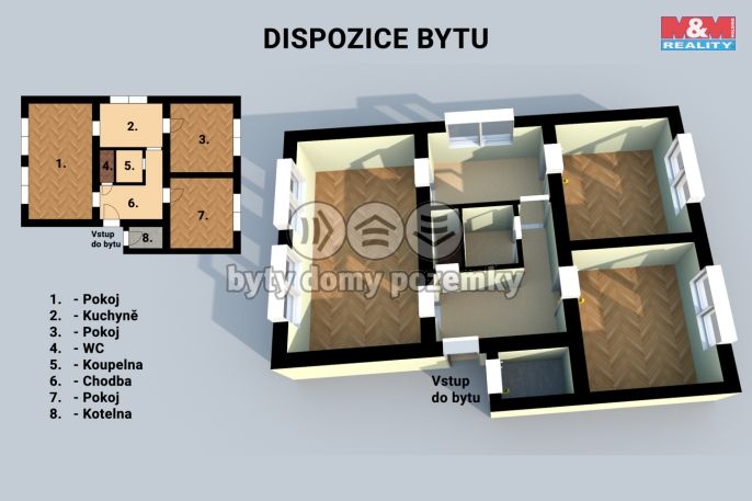 Prodej, Byt 3+1, Uherský Brod