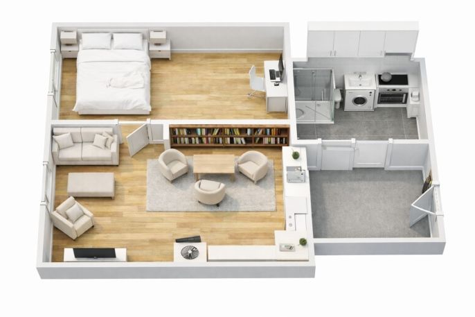 Pronájem, Byt 2+kk, Praha