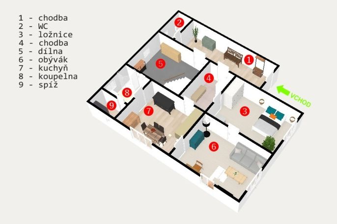 Prodej, Rodinný dům, Vortová