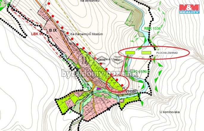Prodej, Ovocný sad, Žleby