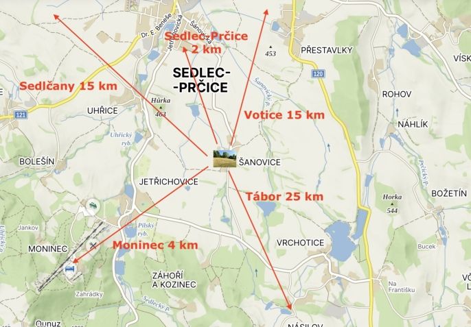 Prodej, Pozemek k bydlení, Sedlec-Prčice