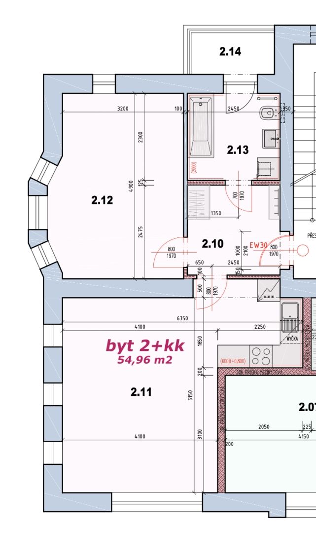 Pronájem, Byt 2+kk, Tišnov