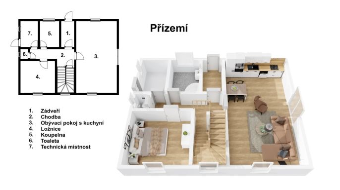 Prodej, Rodinný dům, Hřibiny-Ledská
