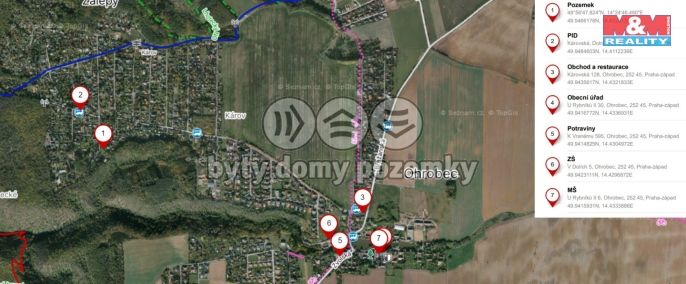 Prodej, Pozemek k bydlení, Ohrobec