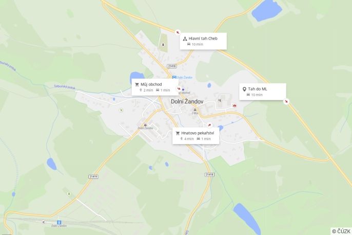 Pronájem, Byt 2+1, Dolní Žandov