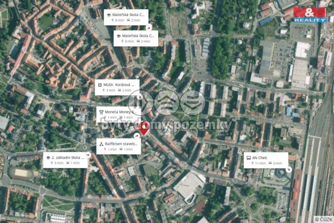 Pronájem, Kancelářský prostor, Cheb