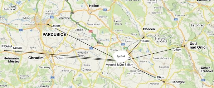 Prodej, Byt 3+1, Vysoké Mýto