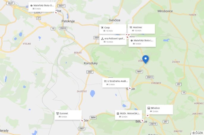 Prodej, Pozemek k bydlení, Skršín