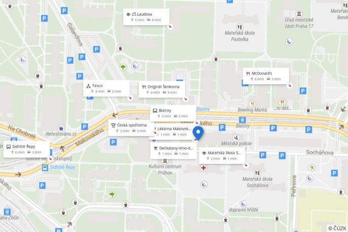 Pronájem, Byt 1+1, Praha