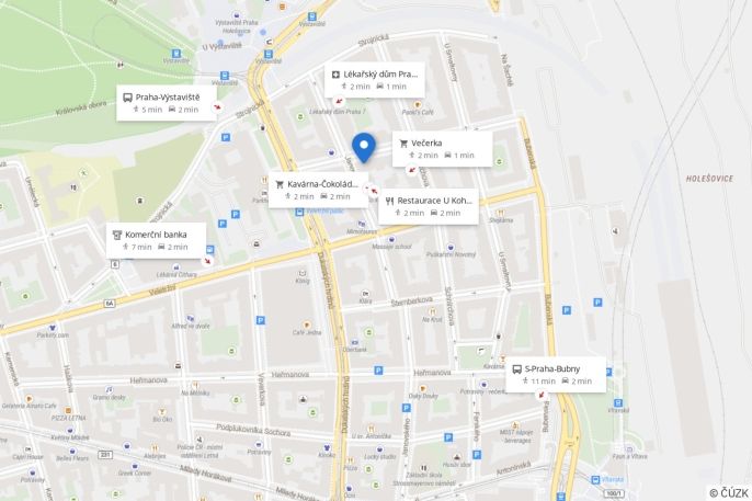 Pronájem, Byt 1+kk, Praha