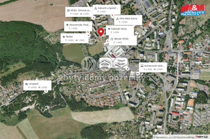 Pronájem, Byt 3+1, Chodov