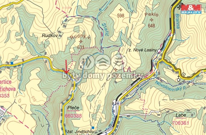 Prodej, Pozemek k bydlení, Jindřichov