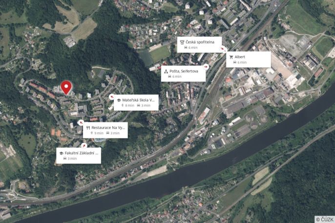 Pronájem, Byt 2+kk, Ústí nad Labem