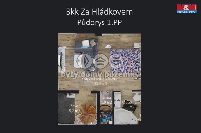 Prodej, Byt 3+kk, Praha