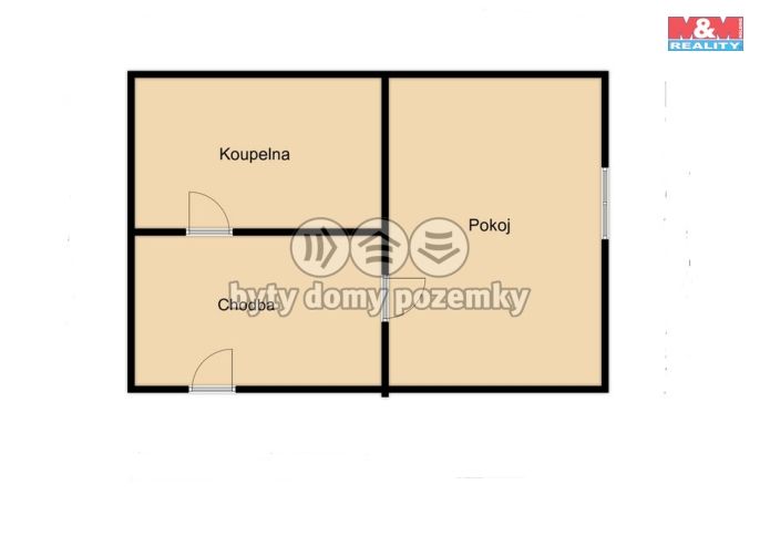 Pronájem, Byt 1+kk, Humpolec