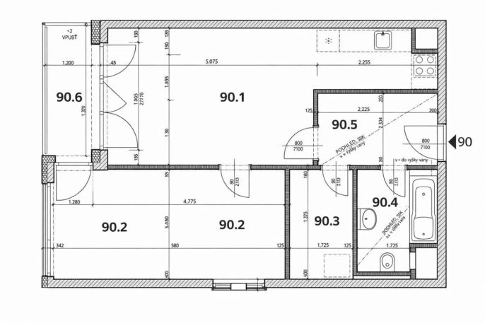 Prodej, Byt 2+kk, Praha
