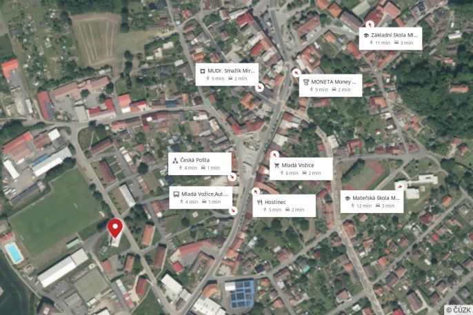 Pronájem, Byt 2+1, Mladá Vožice