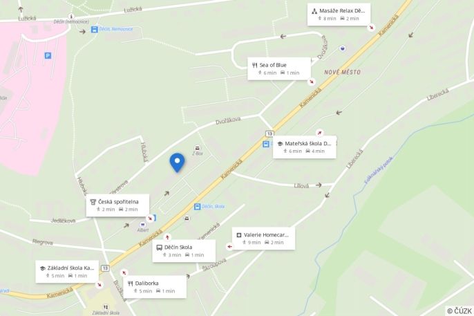 Pronájem, Byt 1+kk, Děčín