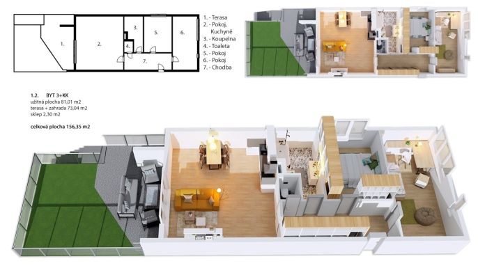 Prodej, Byt 3+kk, Mladá Boleslav
