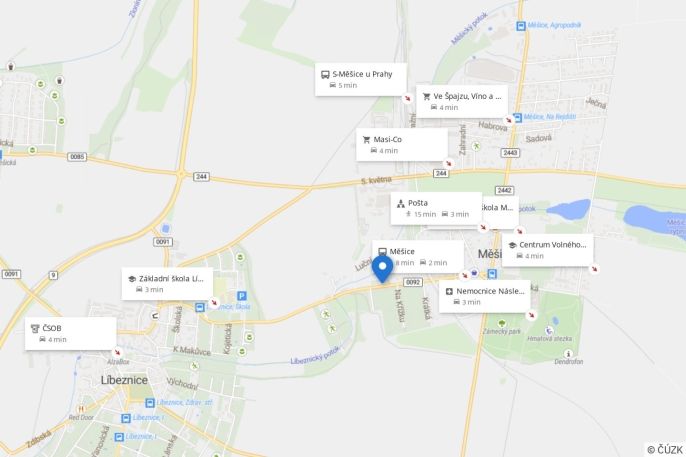 Pronájem, Byt 2+1, Měšice