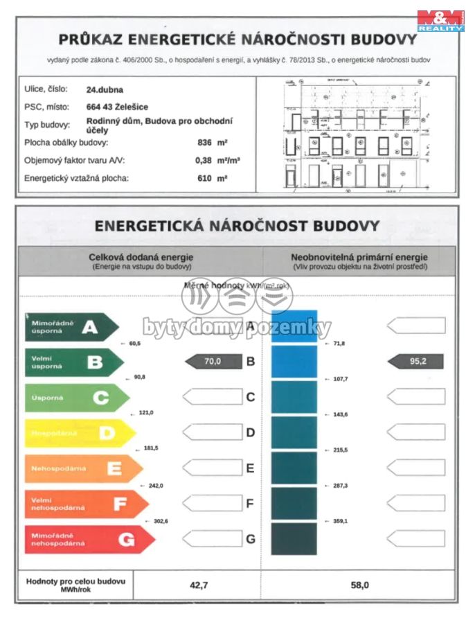 Prodej, Byt 3+kk, Želešice