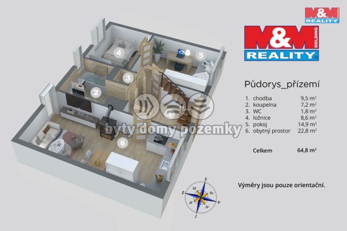 Prodej, Rodinný dům, Hostomice