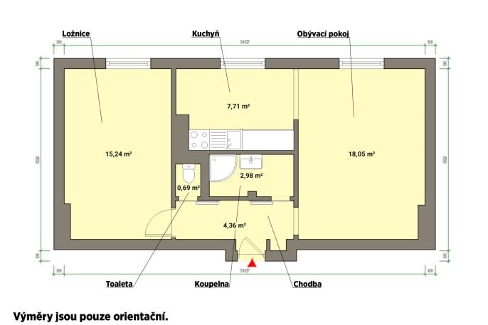 Pronájem, Byt 2+1, Mariánské Lázně