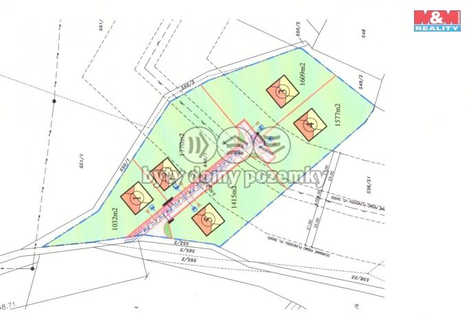 Prodej, Pozemek k bydlení, Bystřany