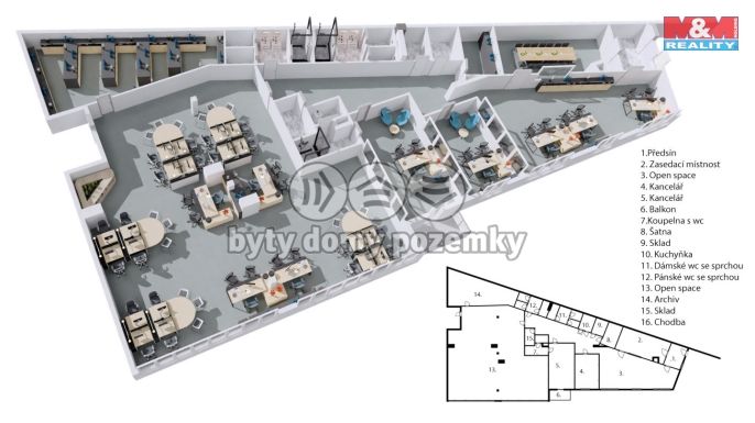 Prodej, Kancelářský prostor, Praha