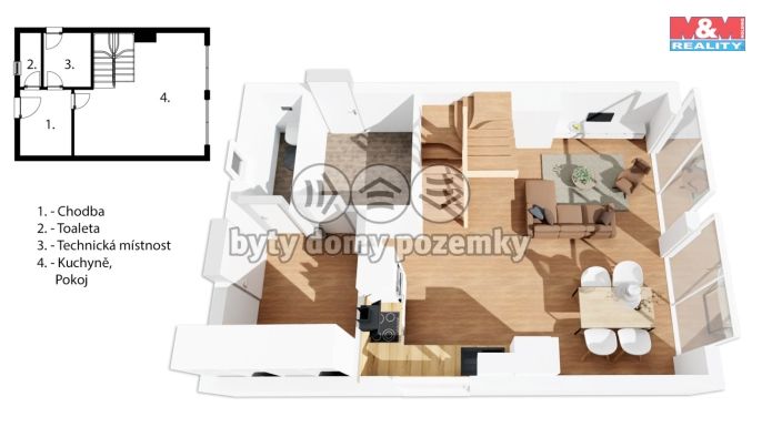 Prodej, Nájemní dům, Černá v Pošumaví