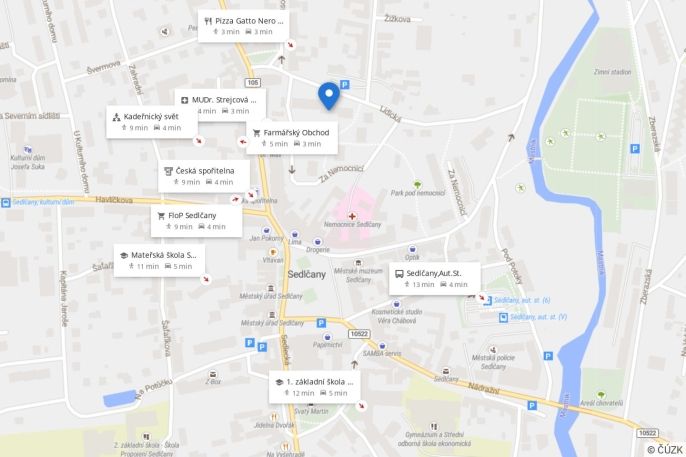 Pronájem, Byt 3+kk, Sedlčany