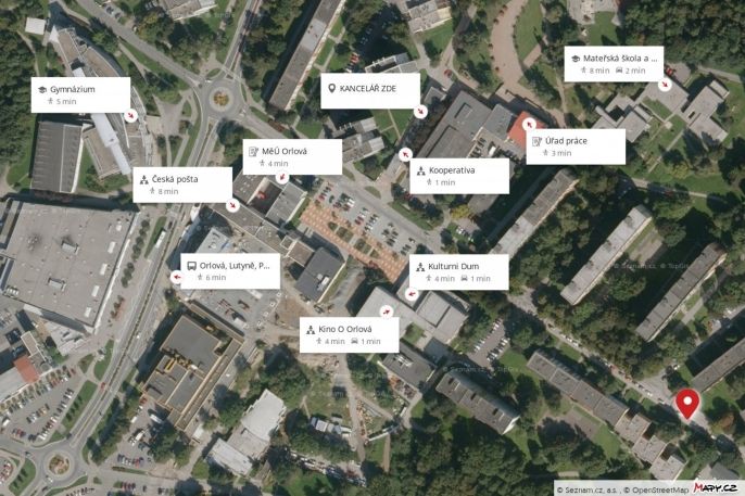 Pronájem, Obchod a služby, Orlová