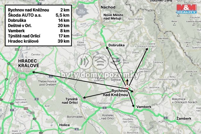 Prodej, Pozemek k bydlení, Rychnov nad Kněžnou