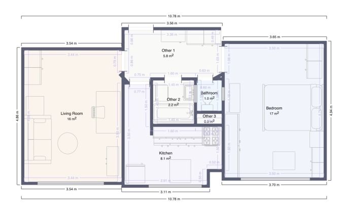 Pronájem, Byt 2+1, Praha