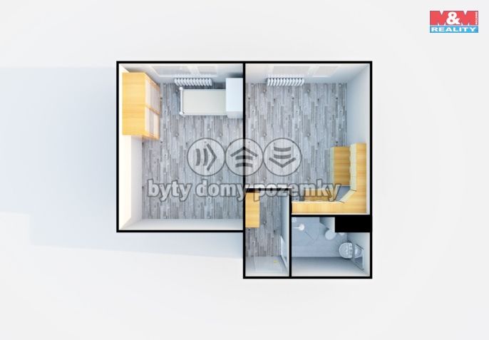 Pronájem, Byt 1+1, Děčín