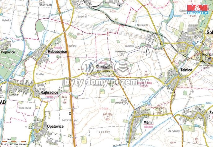 Prodej, Pole, Měnín