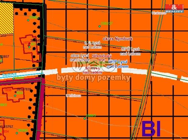 Prodej, Pozemek k bydlení, Lysá nad Labem