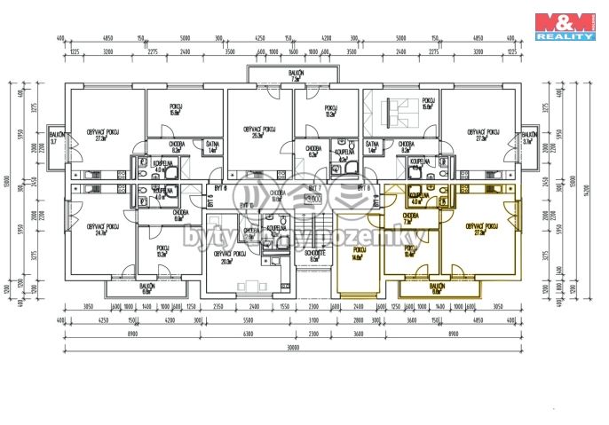 Prodej, Byt 3+kk, Žleby