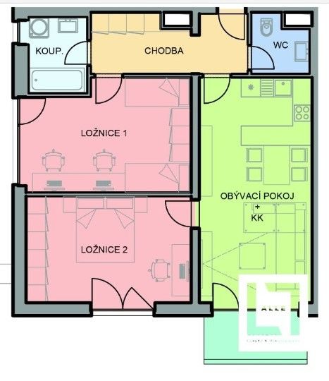 Pronájem, Byt 3+kk, Olomouc