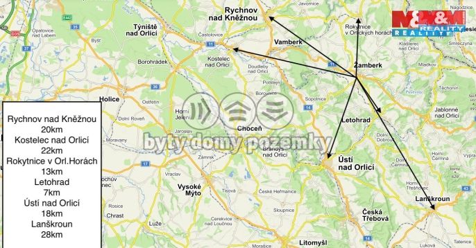 Pronájem, Byt 2+kk, Žamberk