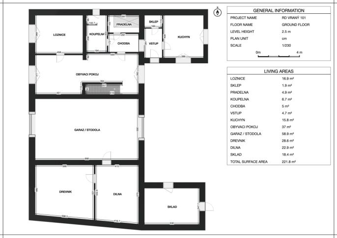 Prodej, Rodinný dům, Vraný