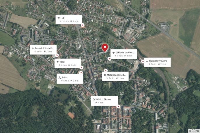 Pronájem, Byt 2+1, Františkovy Lázně