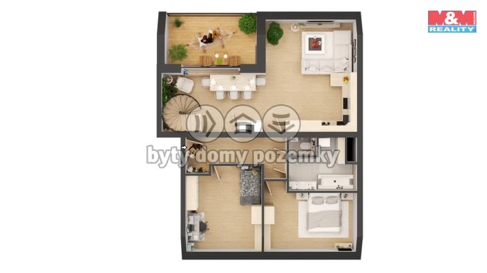 Prodej, Byt 5+kk, Čestice