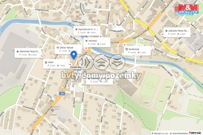 Pronájem, Obchod a služby, Hlinsko